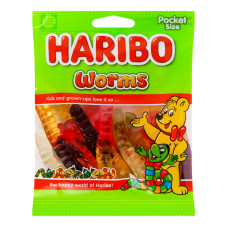 Цукерки желейні неглазуровані Worms Haribo м/у 80г