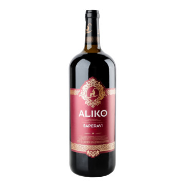 Вино 1.5л 9.7-14% червоне сухе Saperavi Aliko C&W пл