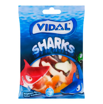 Цукерки желейні Акули Vidal м/у 90г
