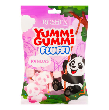 Цукерки Маршмелоу Pandas Fluffi Yummi Gummi Roshen м/у 65г