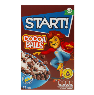 Сніданки сухі зернові Cocoa Balls Start! к/у 75г