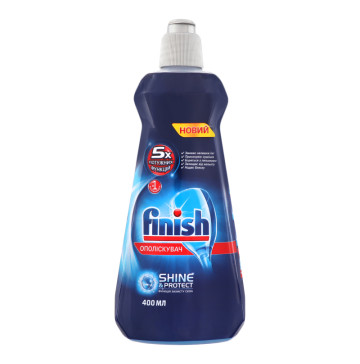 Ополіскувач для посуду в посудомийних машинах Shine&Protect Finish 400мл