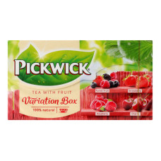 Чай чорний ароматизований зі шматочками фруктів ягодами Variation Box Pickwick к/у 20х1.5г