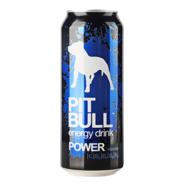 Напій енергетичний безалкогольний сильногазований Power Pit Bull з/б 500мл