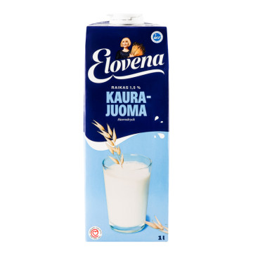 Молоко 1.5% вівсяне для каш Elovena т/п 1л