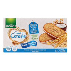 Печиво з начинкою та підсолоджувачем без додавання цукру Biscotti Cuor di Cereale Gullon к/у 5х44г