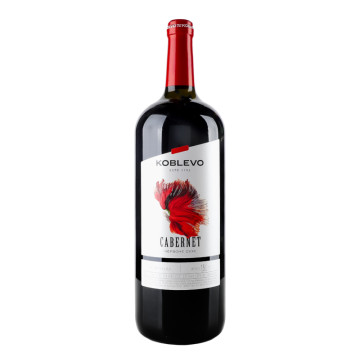 Вино 1.5л 9.5-14% червоне сухе Cabernet Koblevo пл