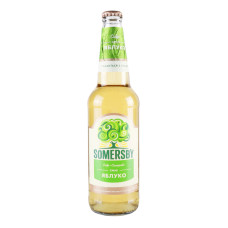 Сидр солодкий газований Somersby Яблуко 4.7% с/пл 500мл