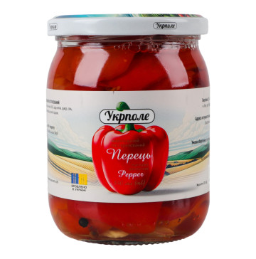 Перець маринований Укрполе с/б 520г