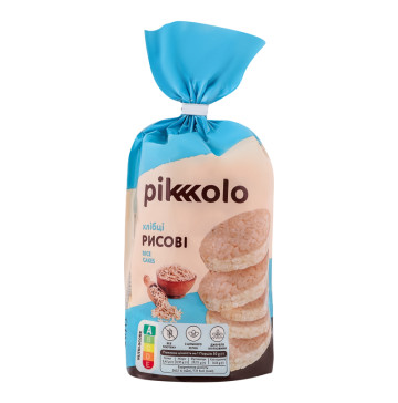 Хлібці без глютену Рисові Pikolo м/у 100г Хлібці без глютену Рисові Pikolo м/у 100г