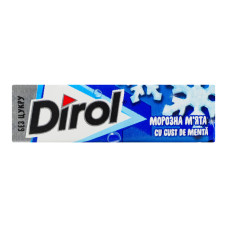 Гумка жувальна без цукру з підсолоджувачами Морозна м'ята Dirol м/у 14г