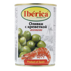 Оливки фаршировані креветкою Iberica з/б 280г