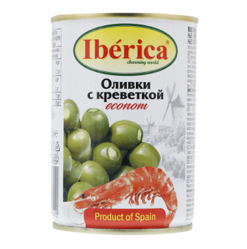 Оливки фаршировані креветкою Iberica з/б 280г