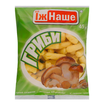 Палички кукурудзяні Гриби ЇжНаше м/у 45г