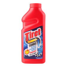 Гель для видалення засмічення в трубах Turbo Tiret 500мл