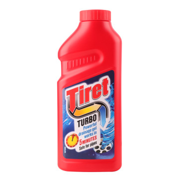 Гель для видалення засмічення в трубах Turbo Tiret 500мл