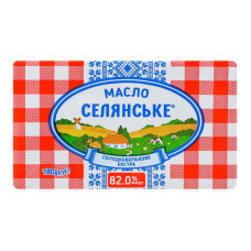 Масло солодковершкове 82% екстра Селянське м/у 180г