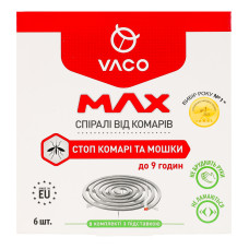 Спіралі від комарів Max Vaco 6шт Спіралі від комарів Max Vaco 6шт