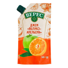 Джем нестерилізований Яблуко-апельсин Верес д/п 140г