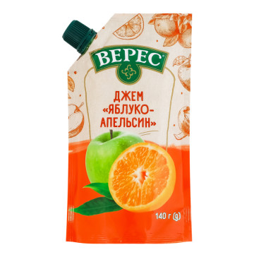 Джем нестерилізований Яблуко-апельсин Верес д/п 140г