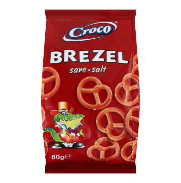 Соломка фігурна солена Brezel Croco м/у 80г