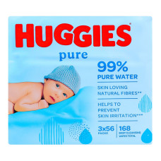 Серветки вологі для дітей Pure Huggies 168шт
