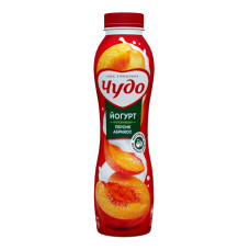Йогурт 2.5% з наповнювачем фруктовим Персик-абрикос Чудо п/пл 520г