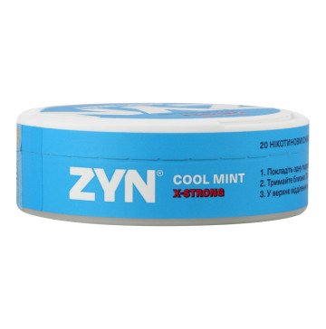 Подушечки нікотиновмісні безтютюнові Cool mint X-Strong ZYN 20х0.7г
