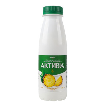 Біфідойогурт 1.5% Ананас Активіа п/пл 290г