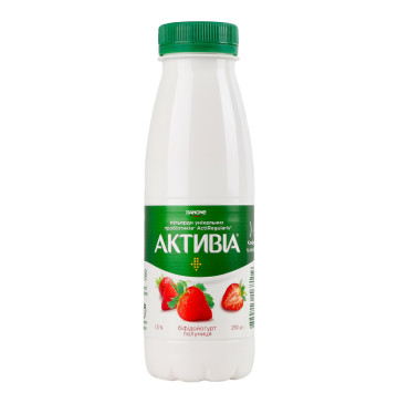 Біфідойогурт 1.5% Полуниця Активіа п/пл 290г