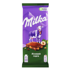 Шоколад молочний Лісовий горіх Milka м/у 90г