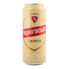 Пиво 0.5л 4.6% світле пастеризоване Чернігівське з/б