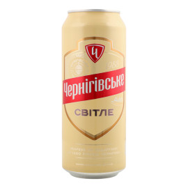 Пиво 0.5л 4.6% світле пастеризоване Чернігівське з/б