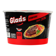 Локшина швидкого приготування Яловичина + Соус Томатний з базиліком Glads ст 85г Локшина швидкого приготування Яловичина + Соус Томатний з базиліком Glads ст 85г