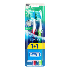 Щітка зубна Medium Fresh 3D White Oral-B 2шт