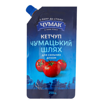 Кетчуп пастеризований Чумацький шлях Чумак д/п 250г