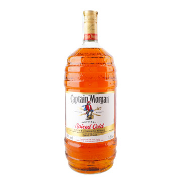 Напій алкогольний 1.5л 35% на основі карибського рому Spiced Gold Captain Morgan пл