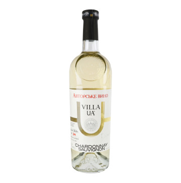 Вино 750мл 9.5-14% біле сухе Chardonnay Sauvignon Villa UA пл