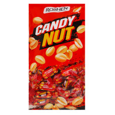 Цукерки глазуровані м'яка карамель з арахісом Candy Nut Roshen кг