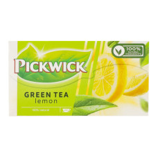 Чай зелений ароматизований з лемонграсом та цедрою лимона Pickwick к/у 20х2г