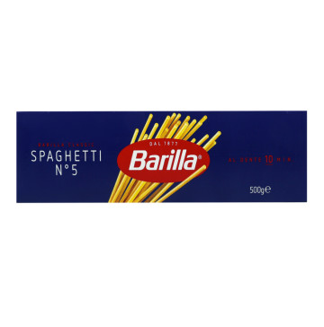 Вироби макаронні з твердих сортів пшениці Spaghetti №5 Barilla к/у 500г