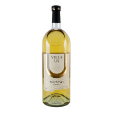 Вино 1.5л 9-13% біле напівсолодке Muscat Marbel Villa UA пл