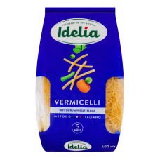 Вироби макаронні група А клас екстра Вермішель Idelia м/у 400г Вироби макаронні група А клас екстра Вермішель Idelia м/у 400г