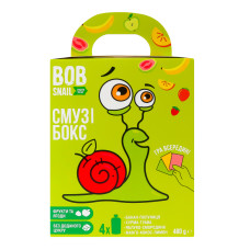 Пюре Смузі бокс з коміксом Bob Snail к/у 4х120г