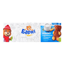 Тістечко бісквітне Молоко Барні к/у 5х30г