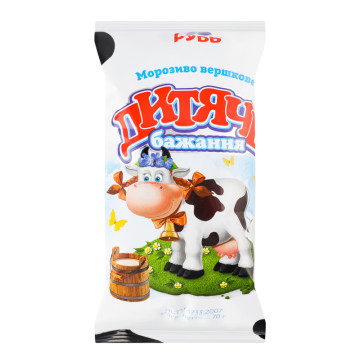 Морозиво 10% вершкове Дитяче бажання Рудь м/у 70г
