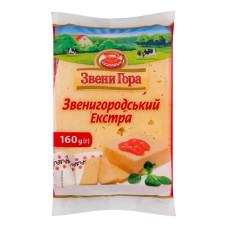 Сир 50% твердий Звенигородський Екстра Звени Гора м/у 160г Сир 50% твердий Звенигородський Екстра Звени Гора м/у 160г
