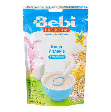 Каша молочна для дітей від 6міс 7 злаків Premium Bebi д/п 200г