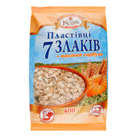 Пластiвцi вівс Козуб 7злак +гарбуз нас 400г