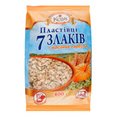 Пластівці миттєвого приготування 7 злаків+насіння гарбуза Козуб продукт м/у 400г